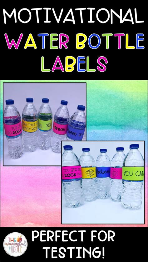 water bottle test motivator|Test Motivation Water Bottle Labels Teaching Resources .